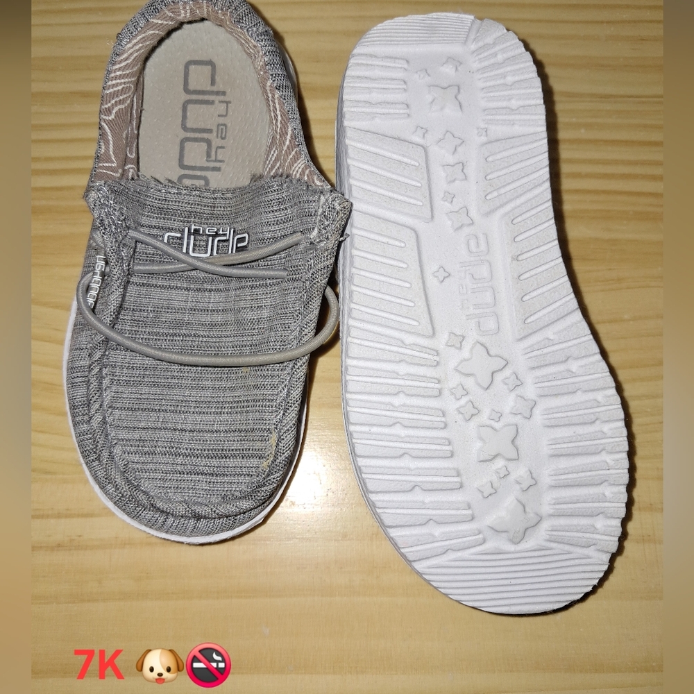 Hey Dude Light Gray Slip-On Shoes